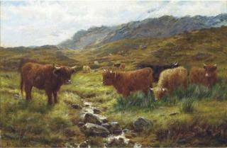 Louis Bosworth Hurt - Afternoon on a Perthshire moorland