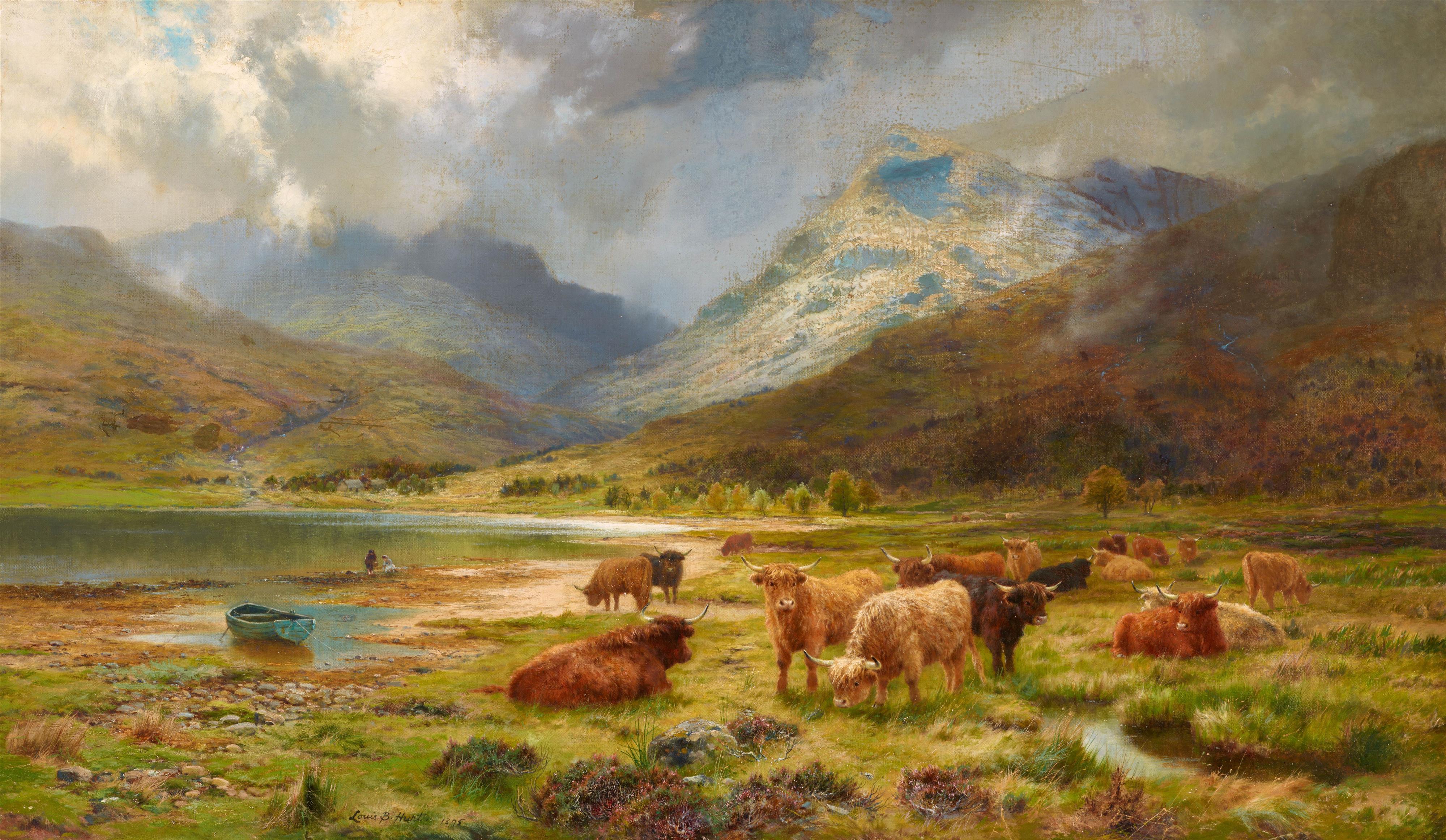 Louis Bosworth Hurt - Herde in den Highlands