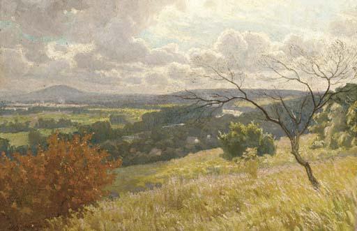 Louis Bourgeois-Borgex - A downlands view