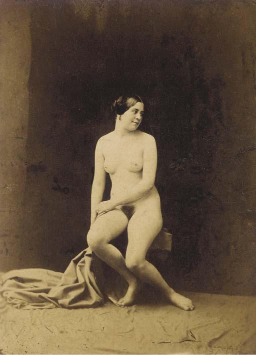 Louis-Camille D\'Olivier - Nu féminin assis