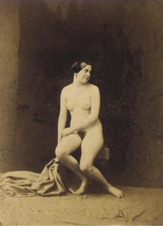 Louis-Camille D\'Olivier - Nu féminin assis