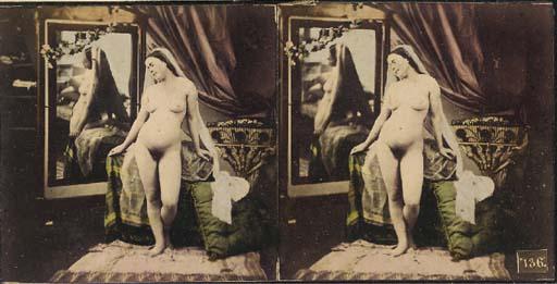 Louis-Camille D\'Olivier - Nu féminin au miroir