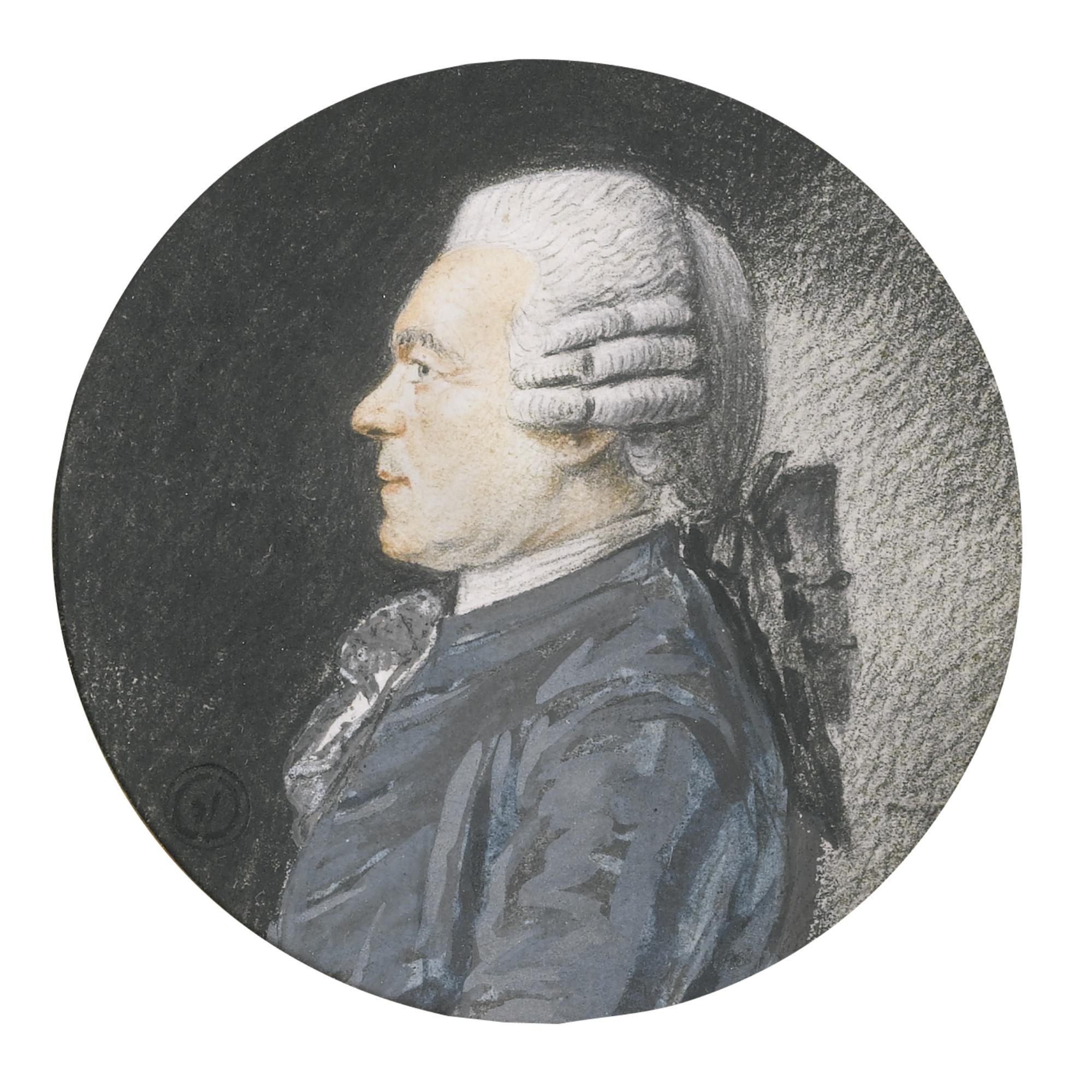 Louis Carrogis - Portrait Of A Man In Profile