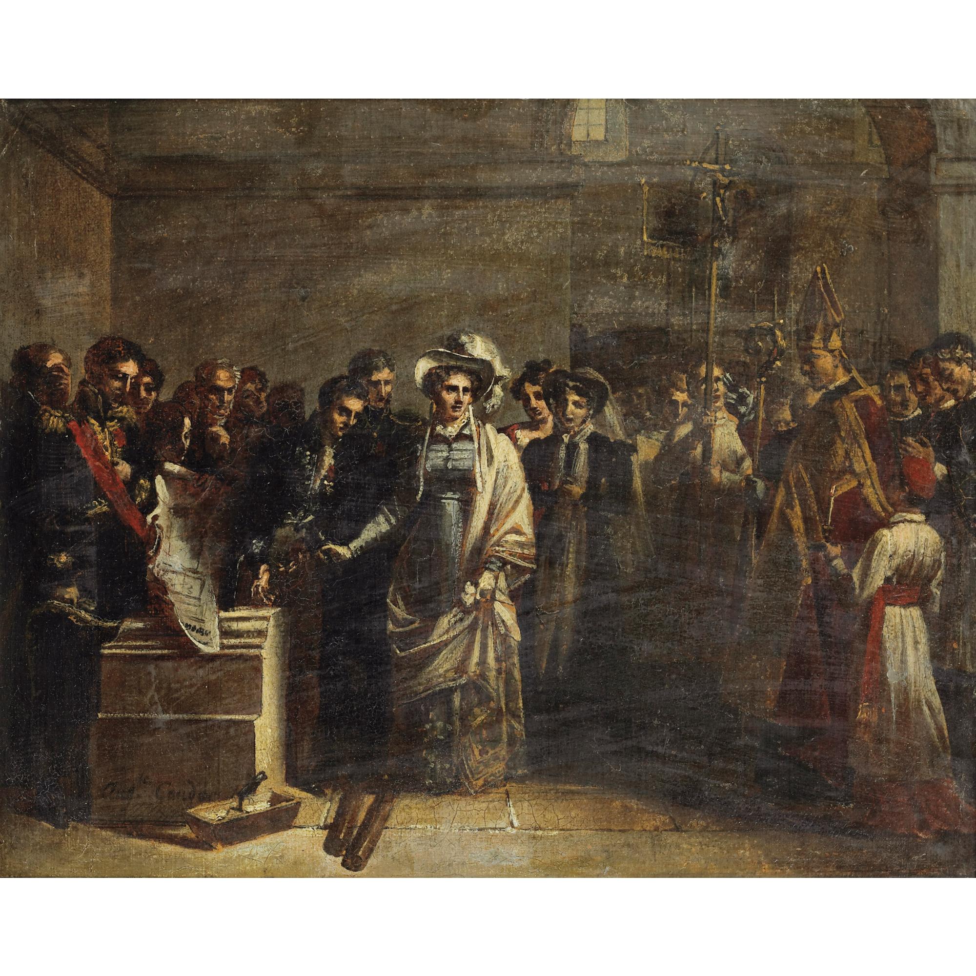 Louis-Charles Auguste Couder - La Duchesse D\'Angoulême Posant La Première Pierre Du Monument Élevé Aux Victimes De Quiberon