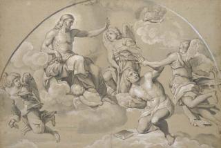 Louis Chéron - A Captive Brought Before The Throne of Christ