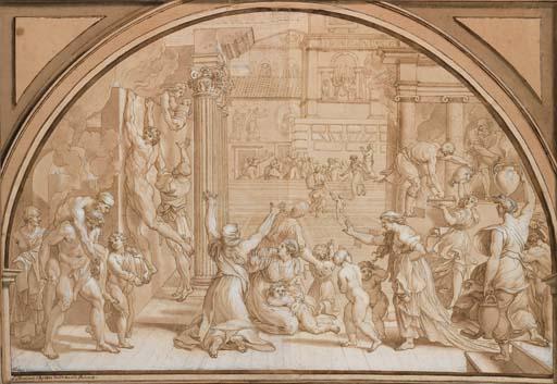 Louis Cheron - L\'Incendie du Bourg, d\'après Raphaël