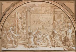 Louis Cheron - L\'Incendie du Bourg, d\'après Raphaël