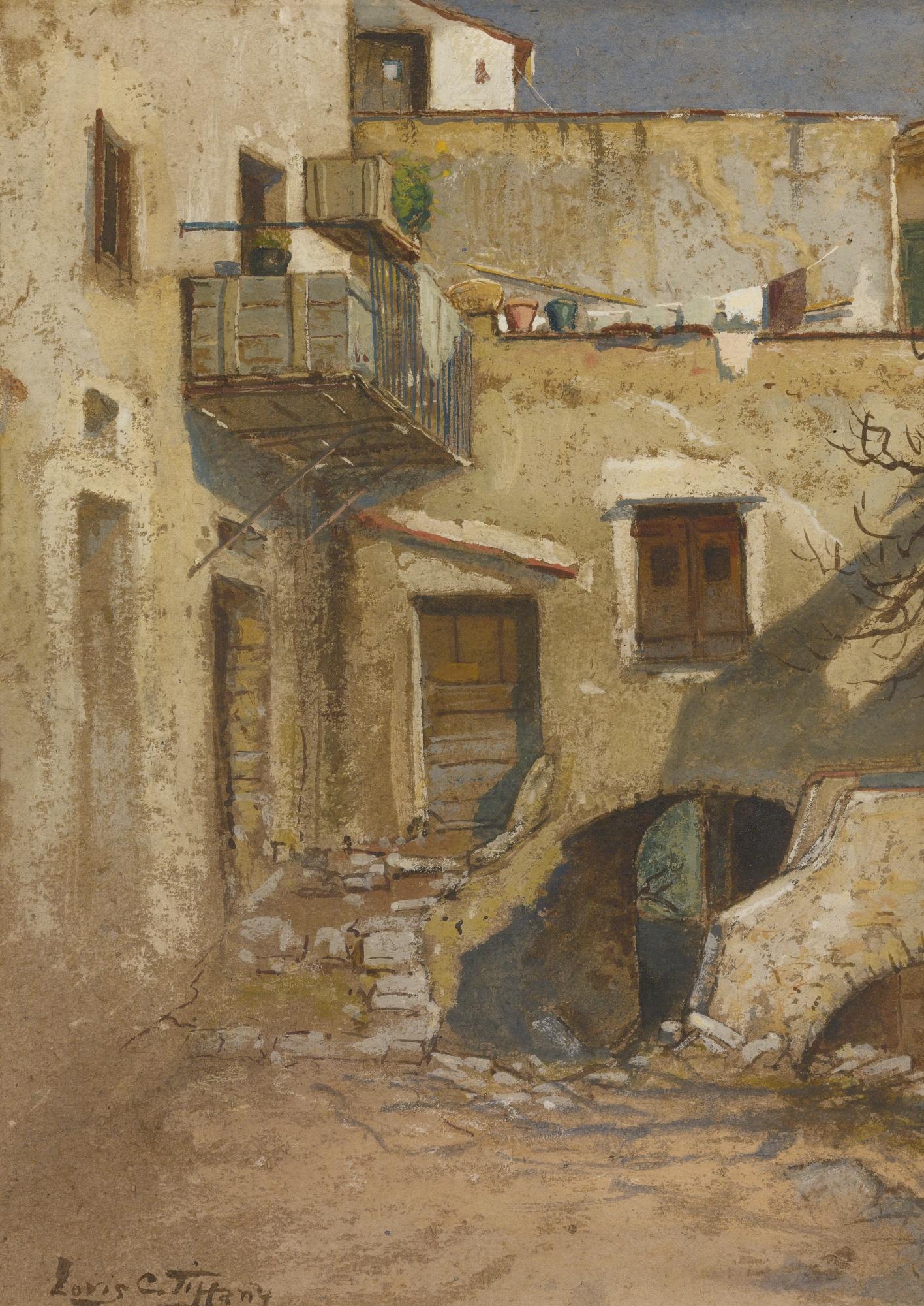 Louis Comfort Tiffany - A Village Dwelling