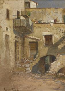 Louis Comfort Tiffany - A Village Dwelling