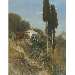 Louis Comfort Tiffany - Italian Landscape