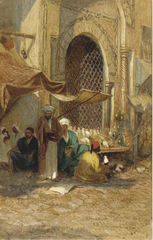 Louis Comfort Tiffany - Market Scene