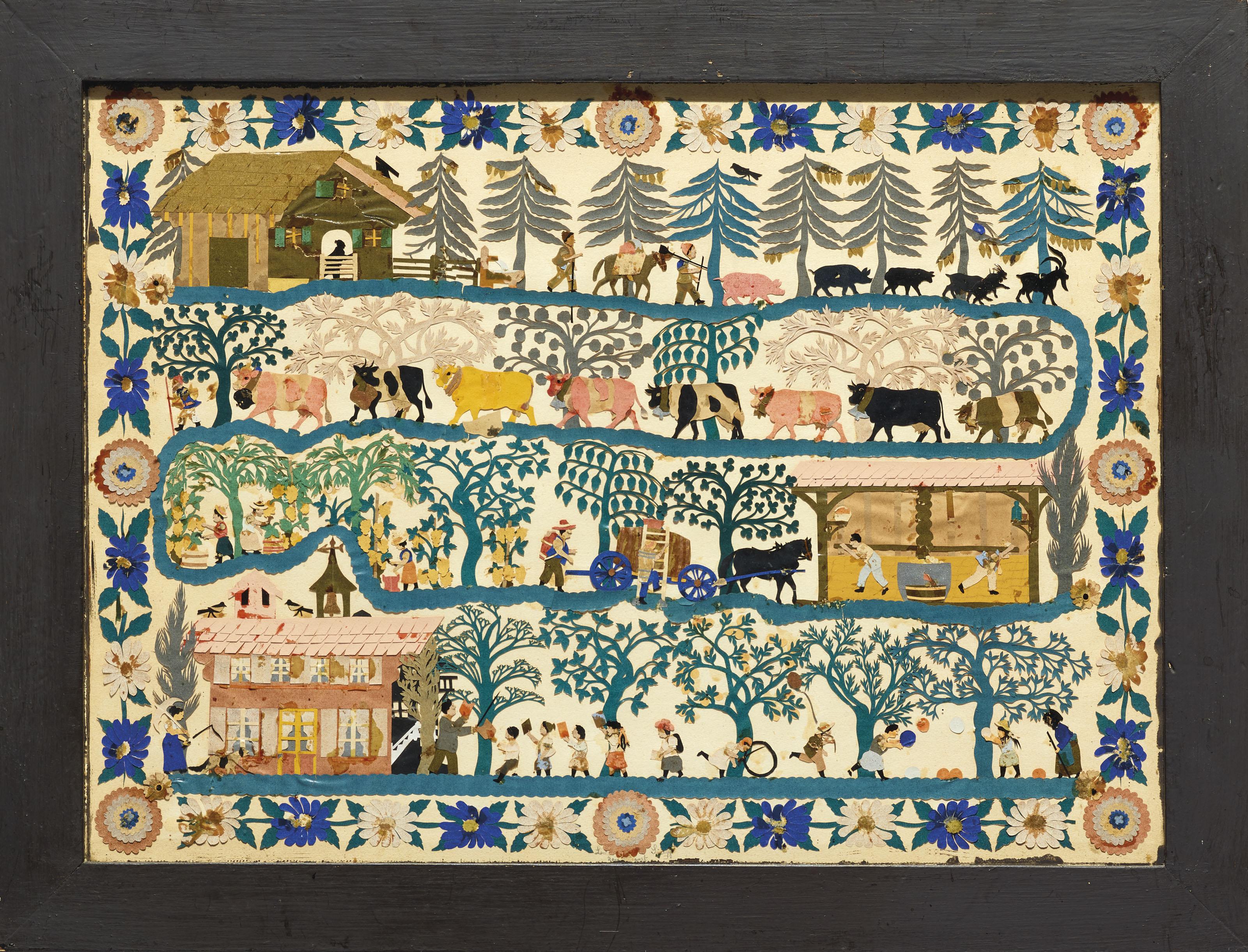 Louis David Saugy - Montée à l\'alpage (avec fromagerie)