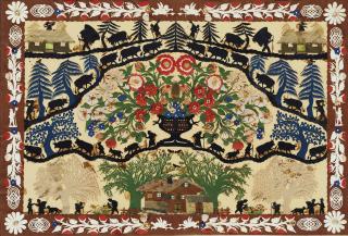 Louis David Saugy - Montée à l\'alpage fleurie