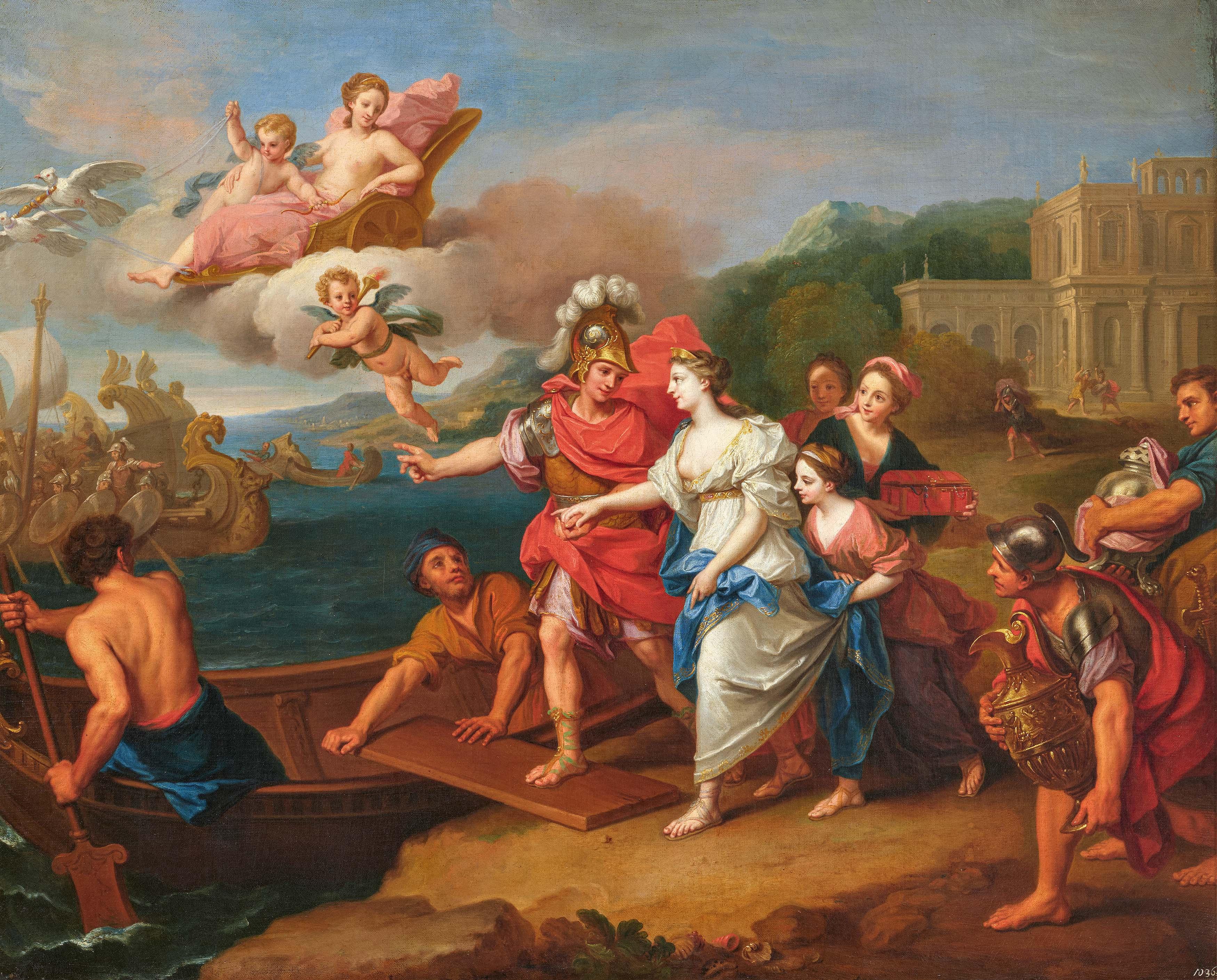 Louis De Boullogne - Die Entführung der Helena.