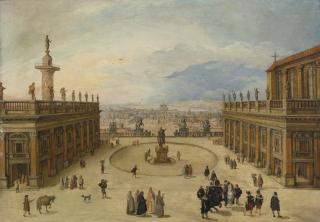 Louis De Caullery - A View Of The Campidoglio, Rome