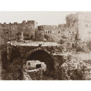 Louis De Clercq - \'Krak Des Chevaliers (Kalaat Al-Hosni), Vue Partielle Du Refuge Ou Troisième Enceinte\', C. 1859
