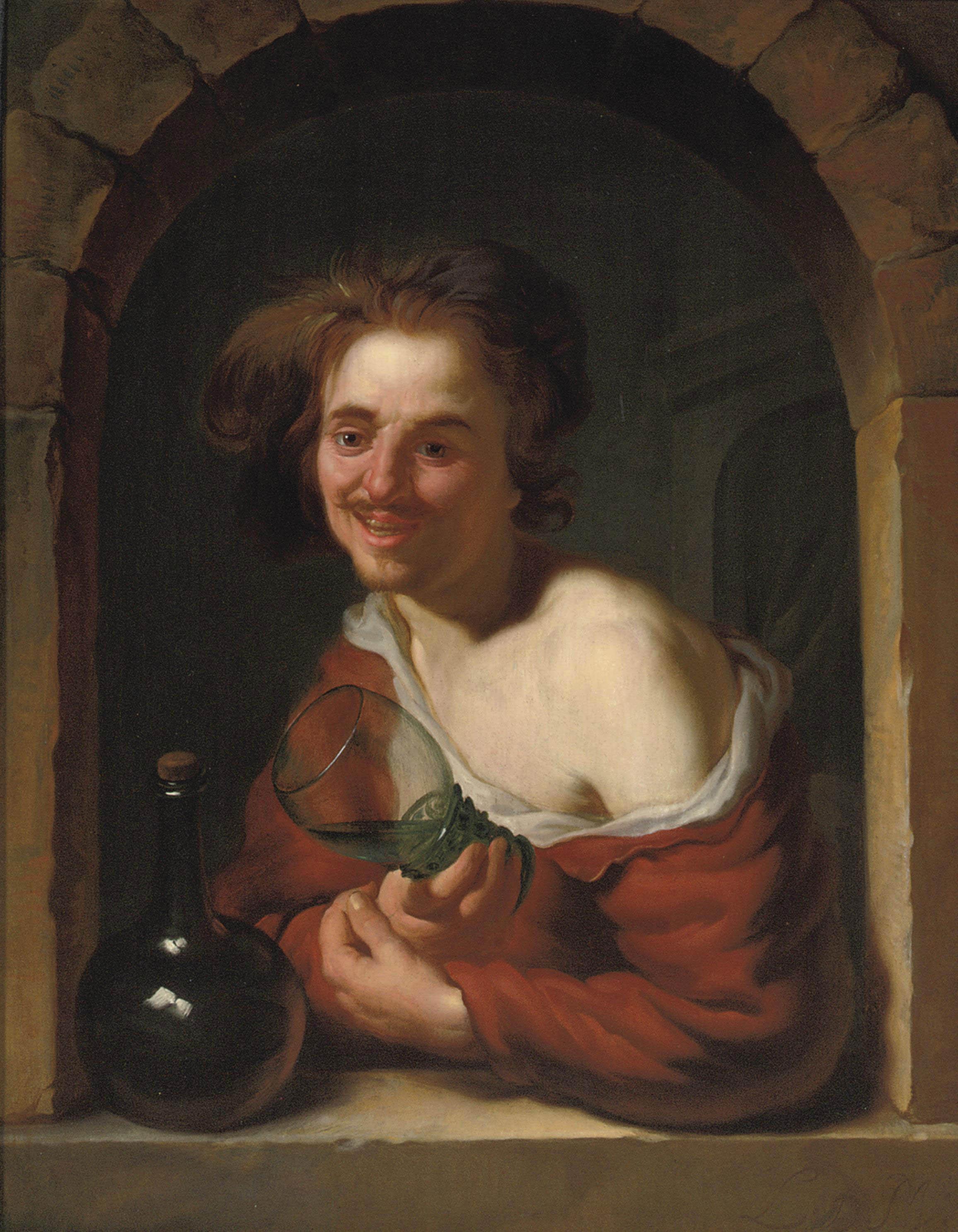 Louis de Moni - The merry drinker
