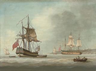 Louis Dodd - Men-o\'war at their anchorage