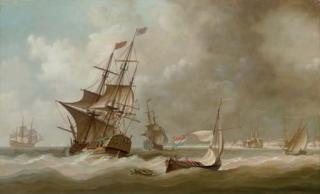 Louis Dodd - Shipping off Portsmouth Harbour