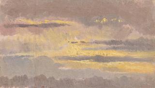 Louis Douzette - Abend über Alt-Prerow.