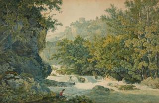 Louis Ducros - Angler bei Tivoli