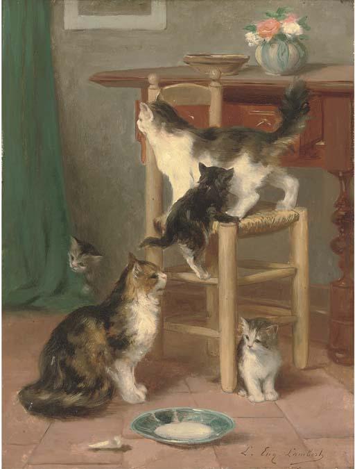 Louis Eugène Lambert - Waiting for supper
