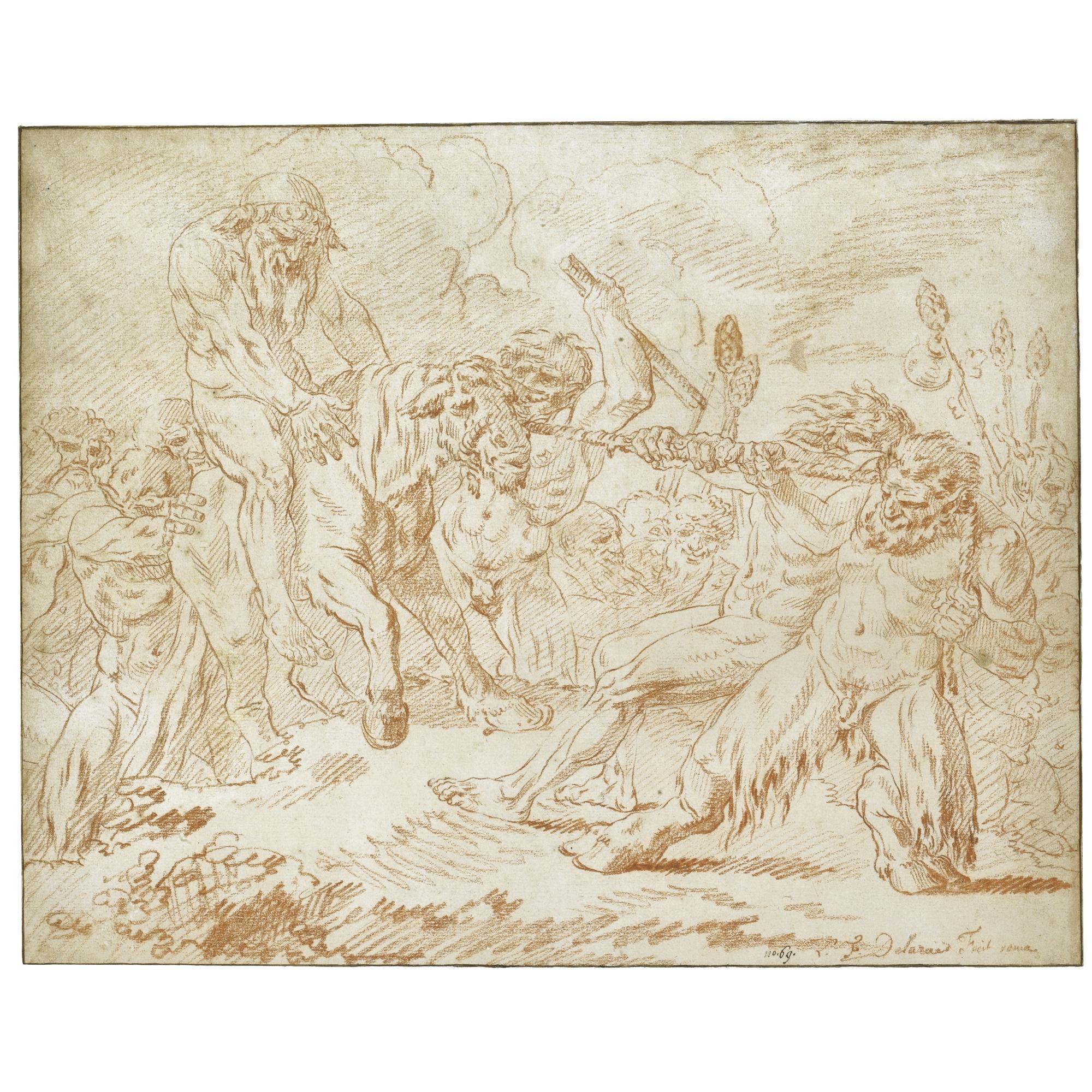 Louis-Félix De La Rue - A Bacchanal