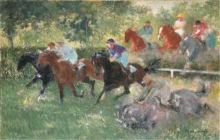 Louis-Ferdinand Malespina - Les courses à Auteuil