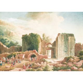 Louis-François Cassas - Paysage Oriental Aux Chameaux