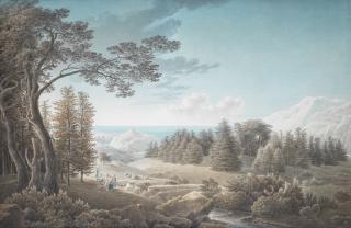 Louis-François Cassas - The Cedar Forests, Lebanon