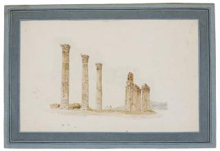 Louis François Sébastien Fauvel - Athens: The Temple Of Olympian Zeus, From The North