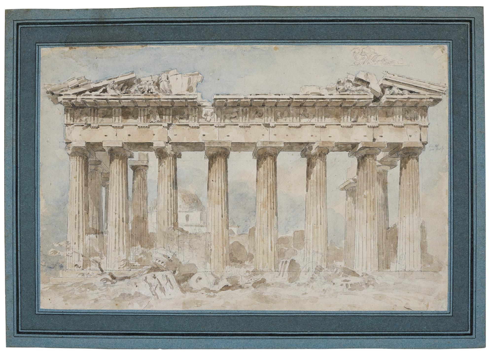 Louis François Sébastien Fauvel - The East Front Of The Parthenon