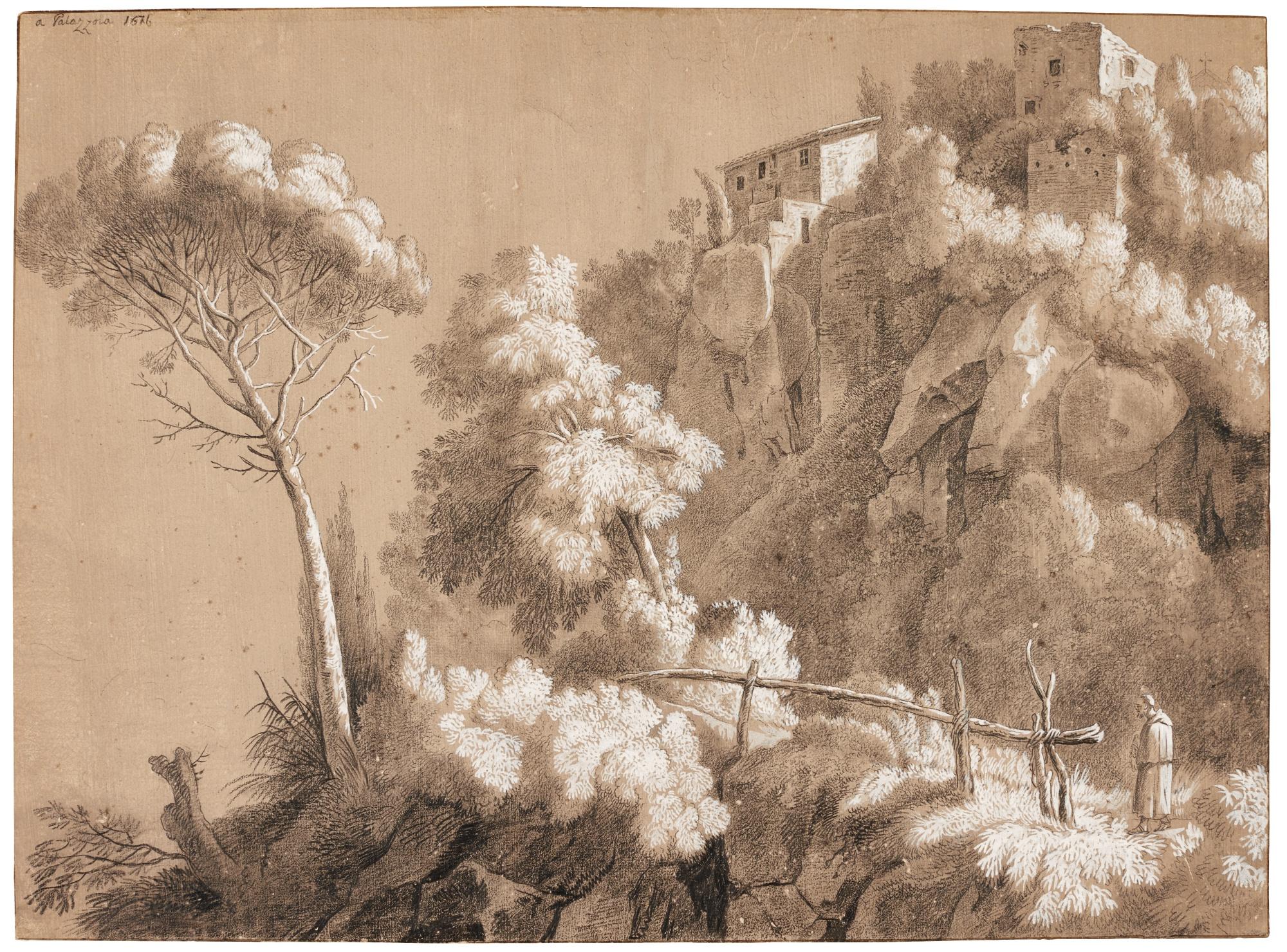 Louis-Gabriel Blanchet - A View Of Palazzola