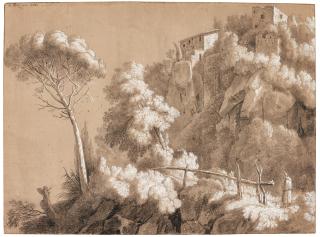 Louis-Gabriel Blanchet - A View Of Palazzola