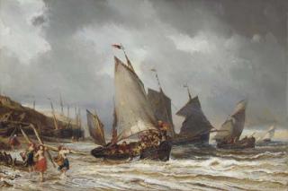 Louis-Gabriel-Eugène Isabey - Départ pour la pêche