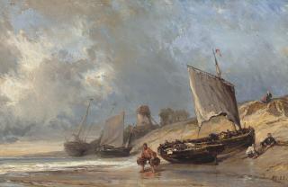 Louis-Gabriel-Eugène-Isabey - Pêcheurs à marée basse