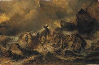 Louis-Gabriel-Eugène Isabey - The shipwreck