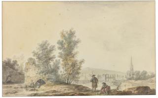 Louis-Gabriel Moreau - View Of Harfleur