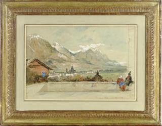 Louis Gallait - Vue d\'Innsbruck
