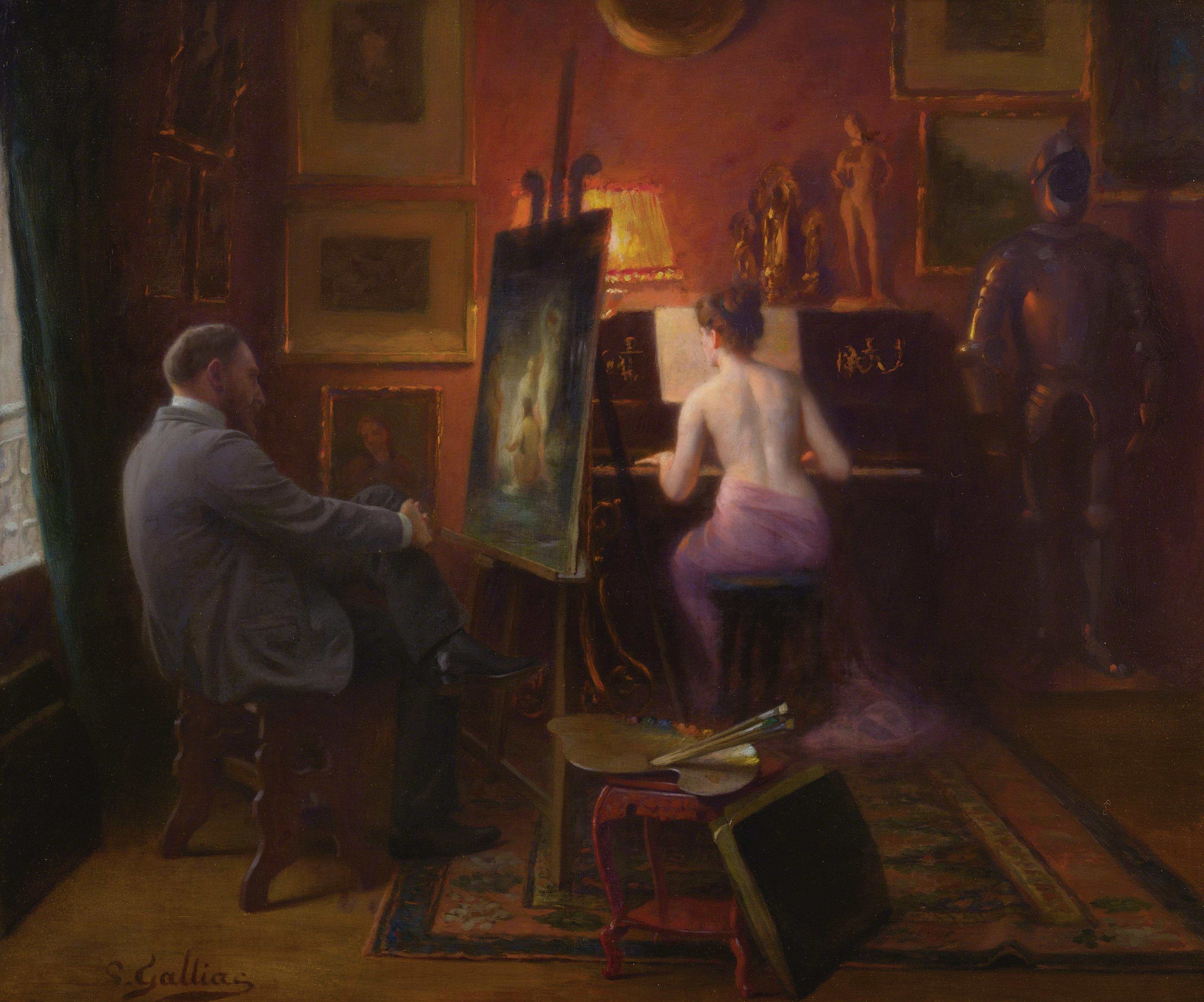 Louis Galliac - The Artist\'S Model