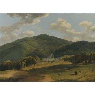 Louis Gauffier - A View Of The Benedictine Abbey At Vallombrosa