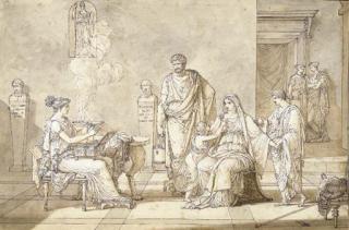 Louis Gauffier - Cornelia presenting her two young sons