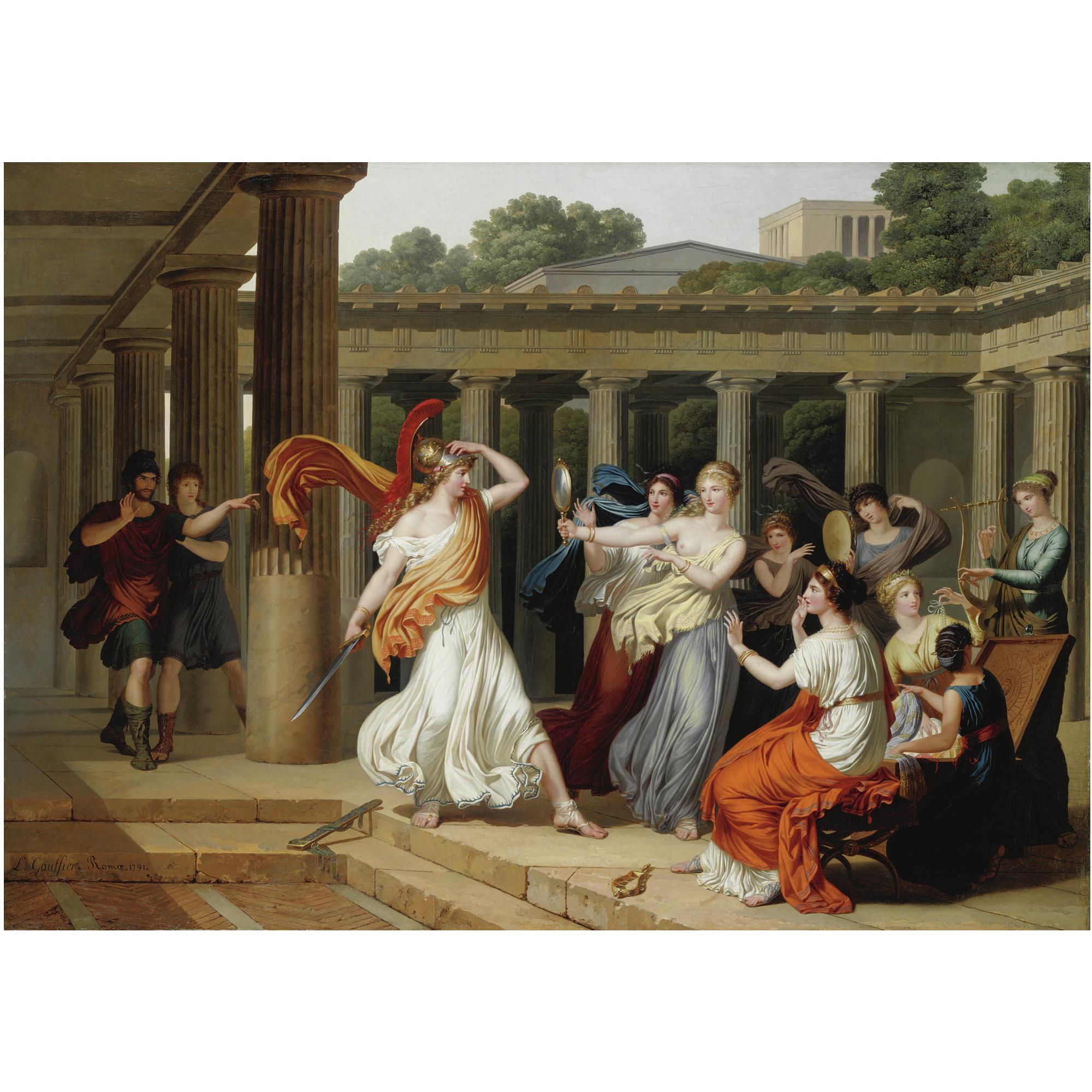 Louis Gauffier - Ulisse Scopre Achille Tra Le Figlie Di Licomede