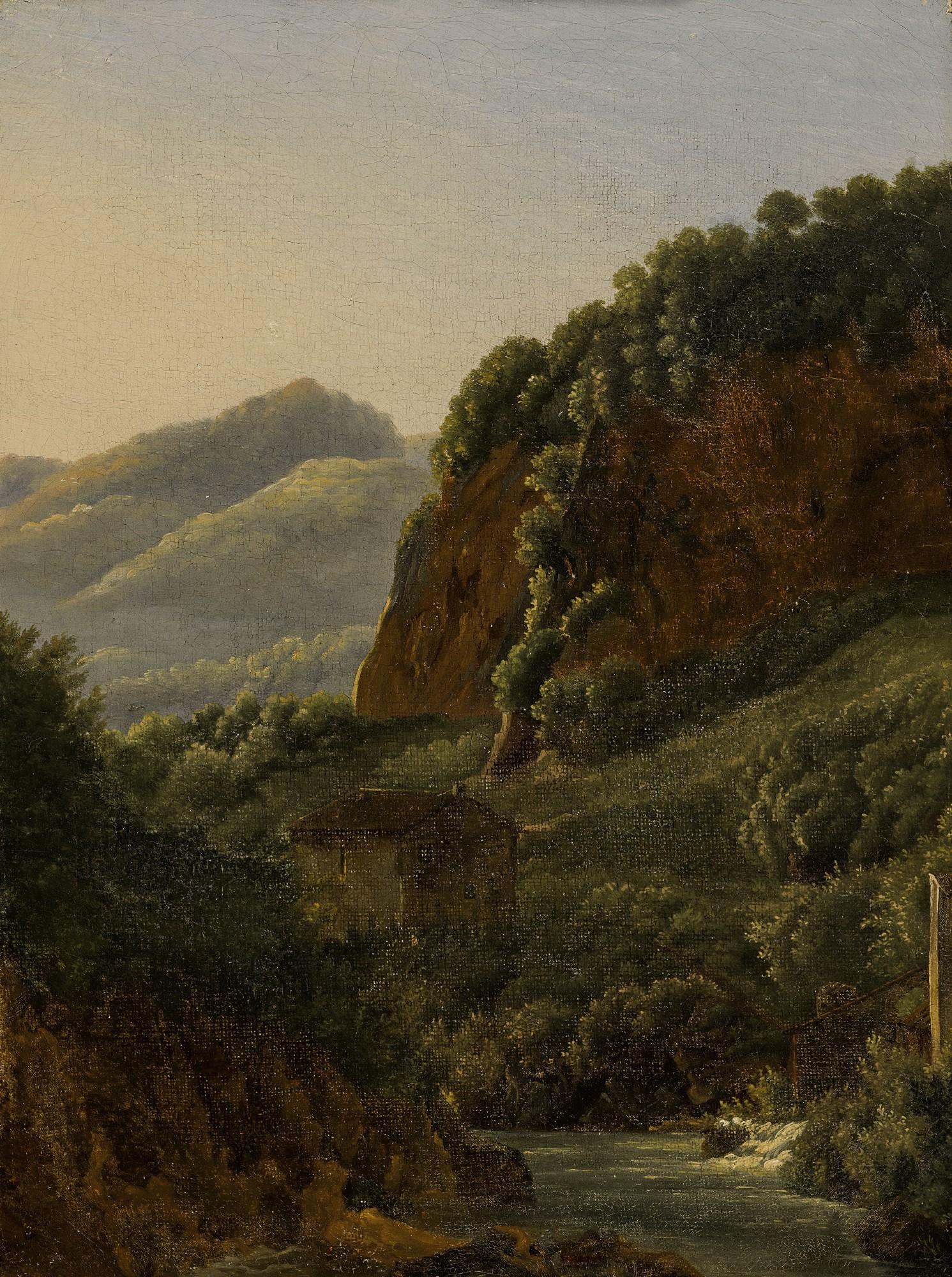 Louis Gauffier - View Of The Ravine At San Cosimato