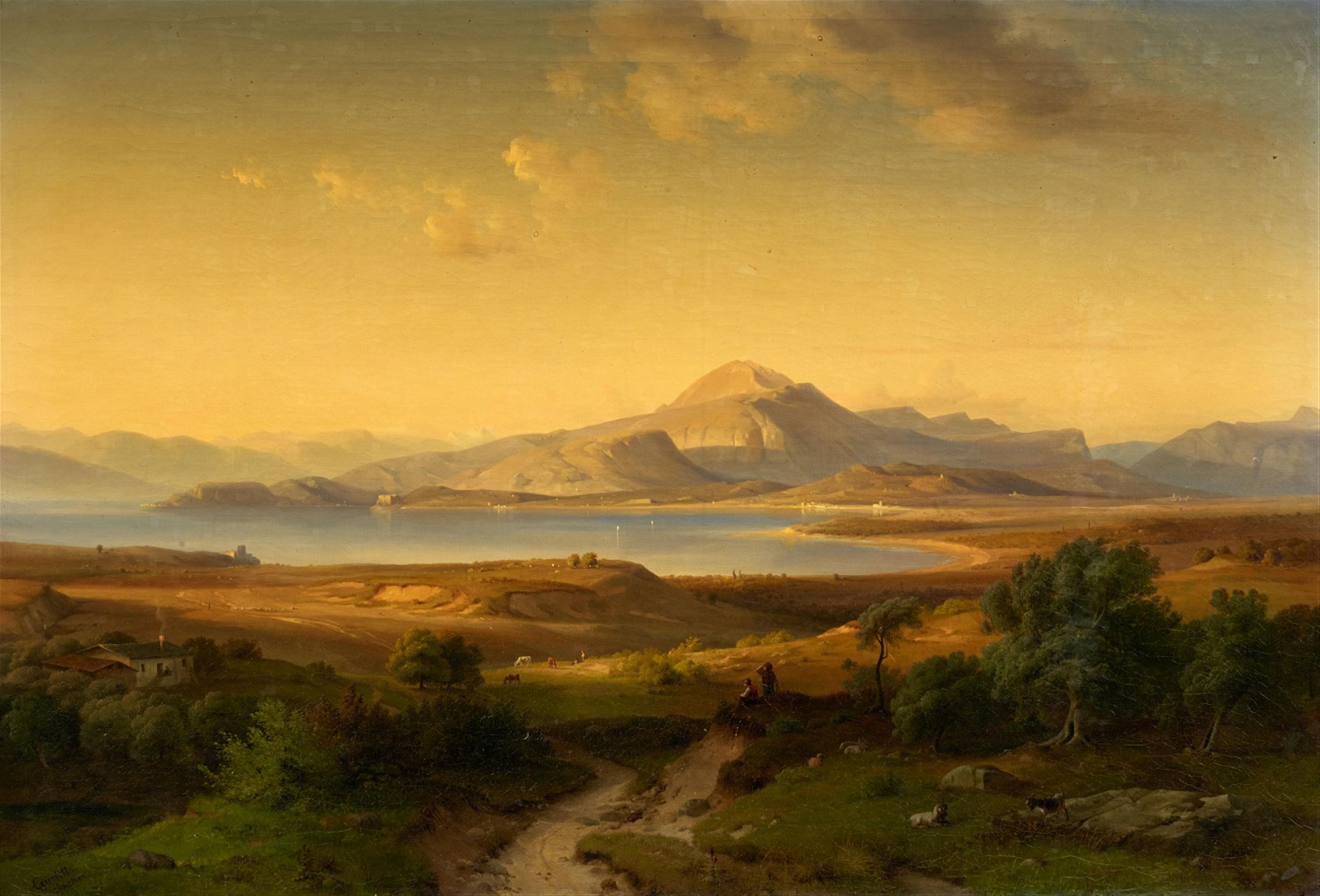 Louis Gurlitt - Blick auf den Albufera-See