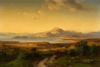 Louis Gurlitt - Blick auf den Albufera-See