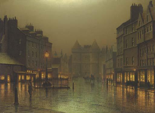 Louis H. Grimshaw - The Royal Mile, Edinburgh: the approach to Holyrood Palace