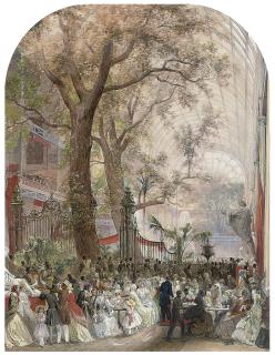 Louis Haghe - The Refreshment Area at The Great Exhibition of 1851