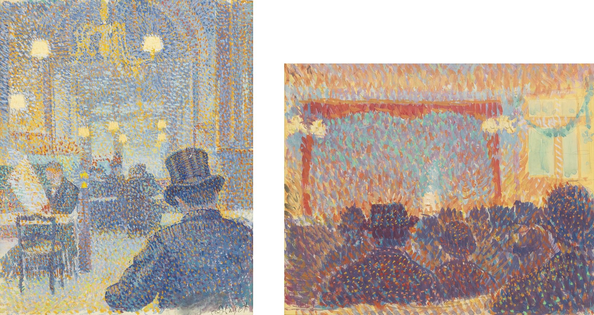 Louis Hayet - Au Café And Au Théâtre: Two Works