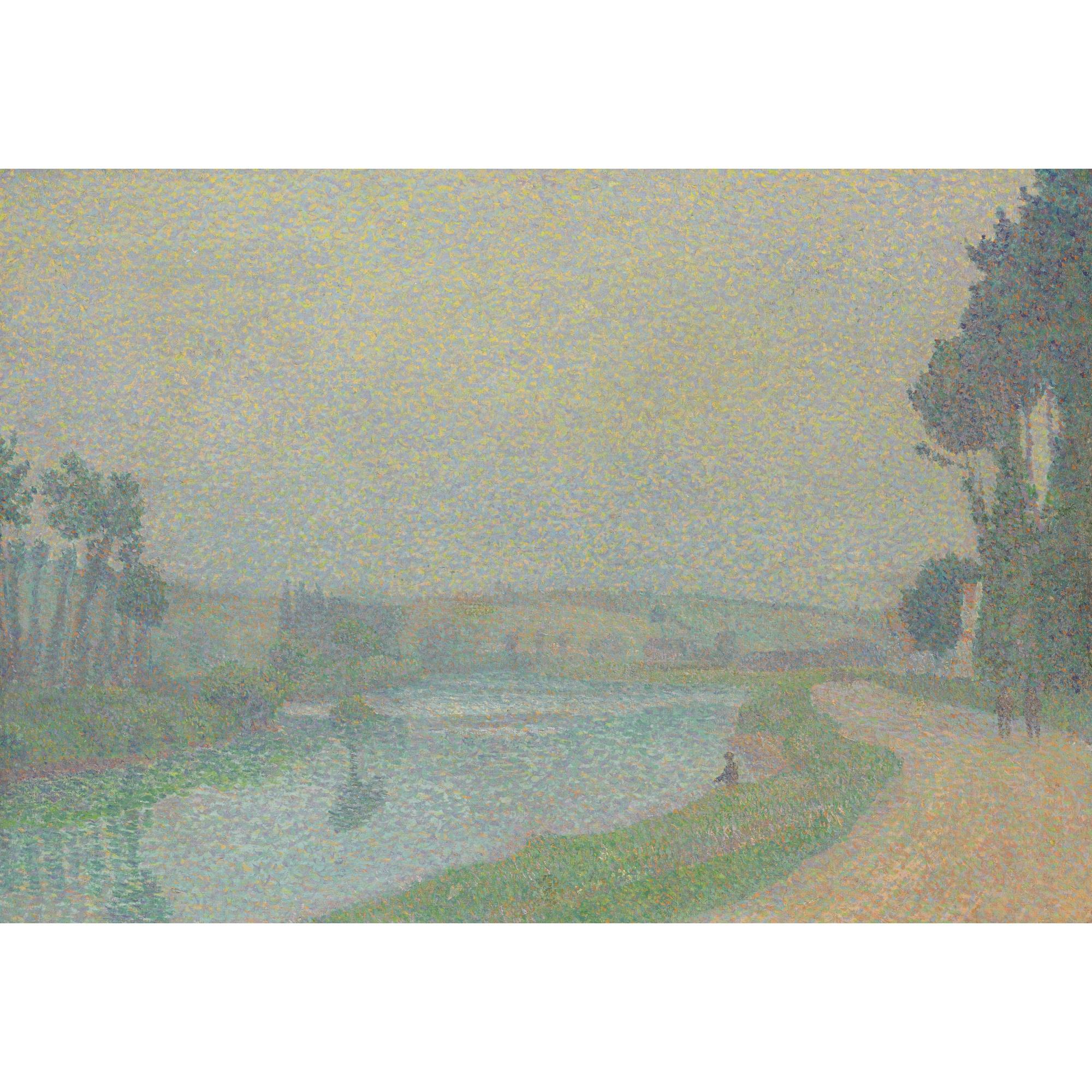 Louis Hayet - Bord De L\'Oise À L\'Aube, Pontoise
